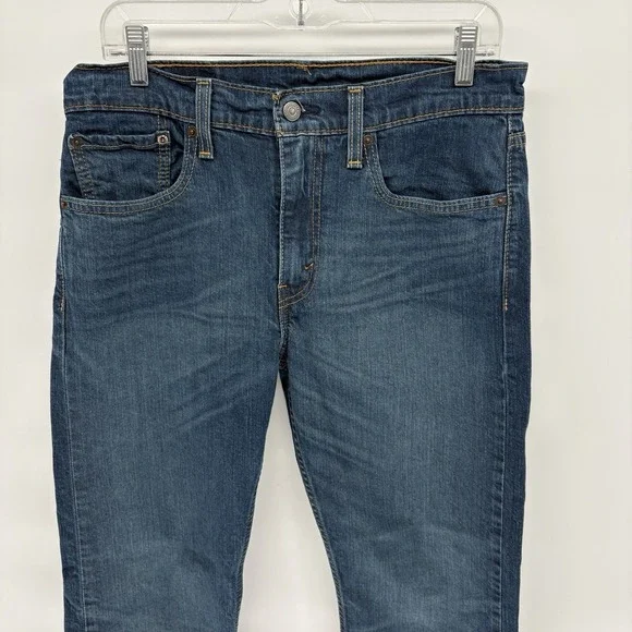 Levi's Men's 502 Tapered Jeans Blue Regular Denim Men 32x30 - Picture 2 of 9